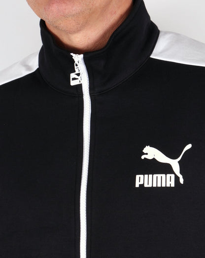 Puma T7 Trainingsjacke Schwarz/Weiß