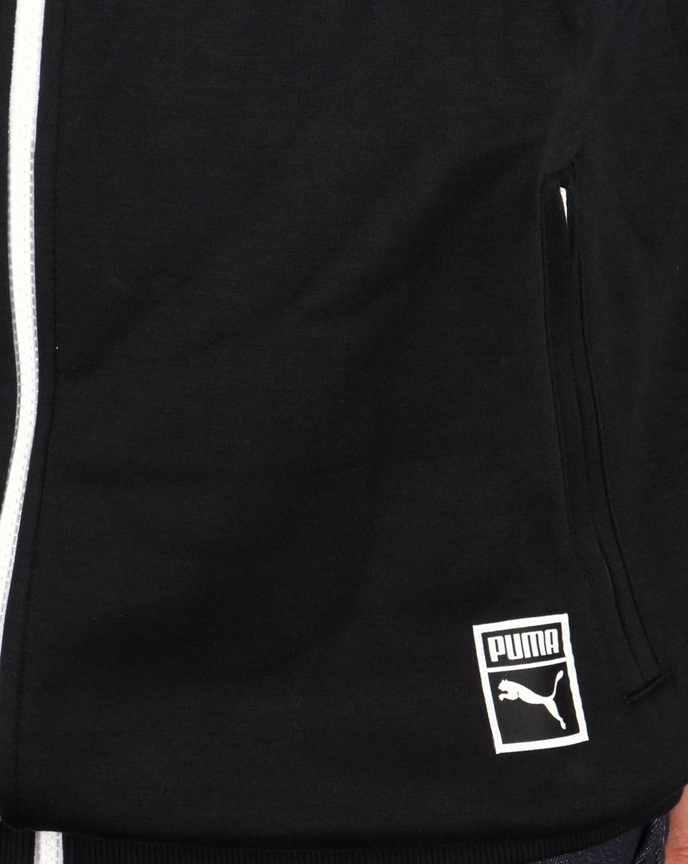 Puma T7 Trainingsjacke Schwarz/Weiß
