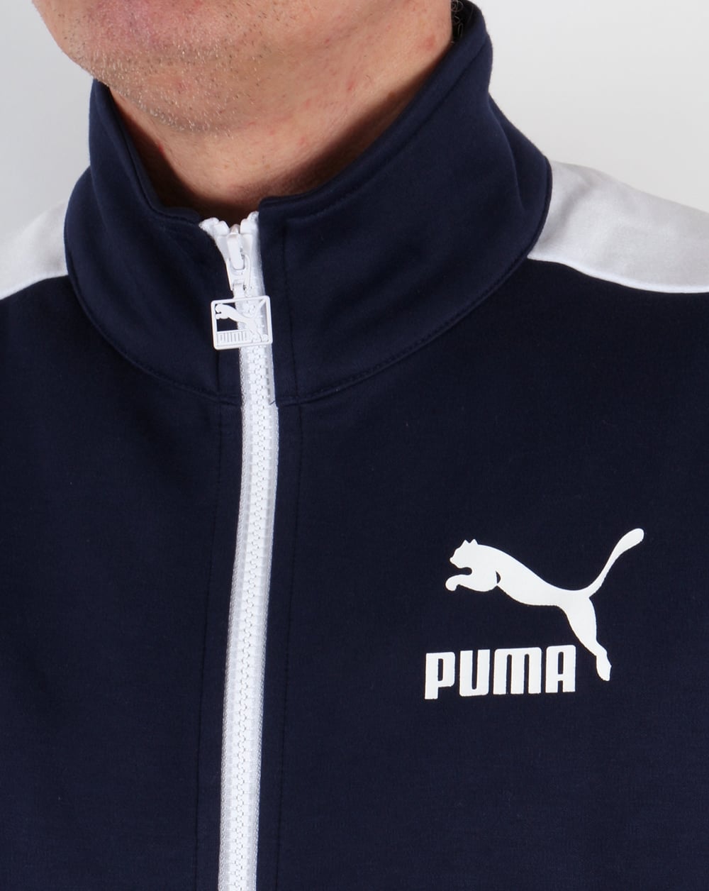 Puma T7 Track Top Navy/white