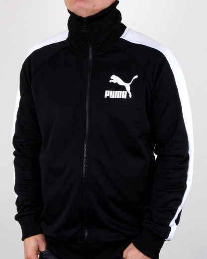 Puma T7 Vintage Trainingsjacke Schwarz/Weiß