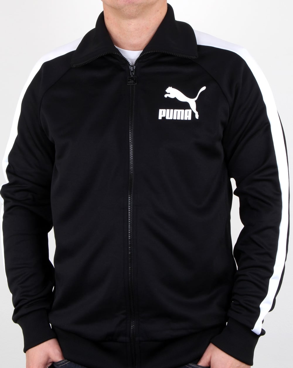 Puma T7 Vintage Trainingsjacke Schwarz/Weiß