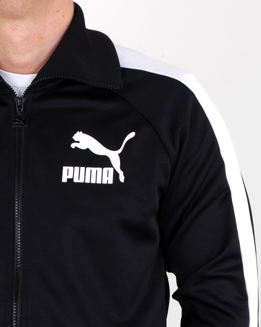 Puma T7 Vintage Trainingsjacke Schwarz/Weiß