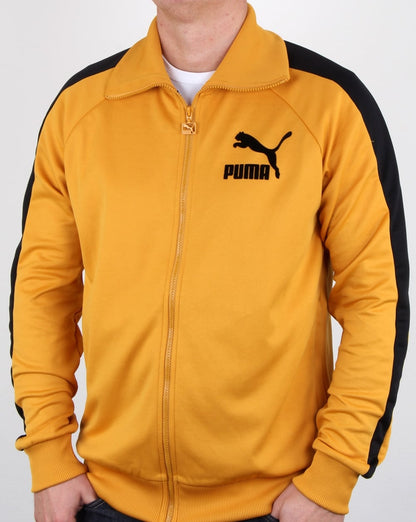 Puma T7 Vintage Tracktop Mineralgelb/Schwarz