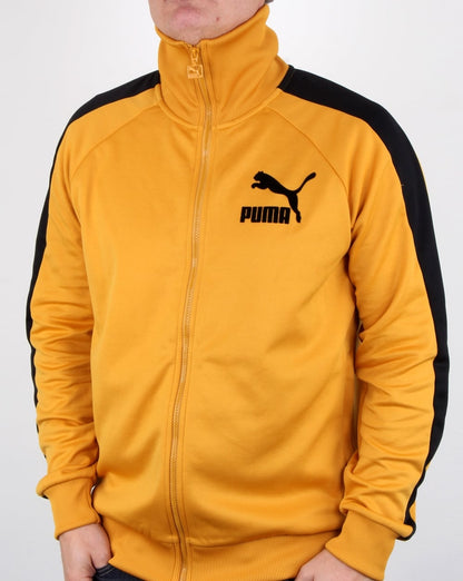 Puma T7 Vintage Tracktop Mineralgelb/Schwarz