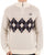 Sergio Tacchini 1/4 Zip Diamond Knit Gardenia
