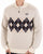Sergio Tacchini 1/4 Zip Diamond Knit Gardenia