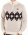 Sergio Tacchini 1/4 Zip Diamond Knit Gardenia