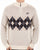 Sergio Tacchini 1/4 Zip Diamond Knit Gardenia