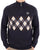 Sergio Tacchini 1/4 Zip Diamond Knit Navy