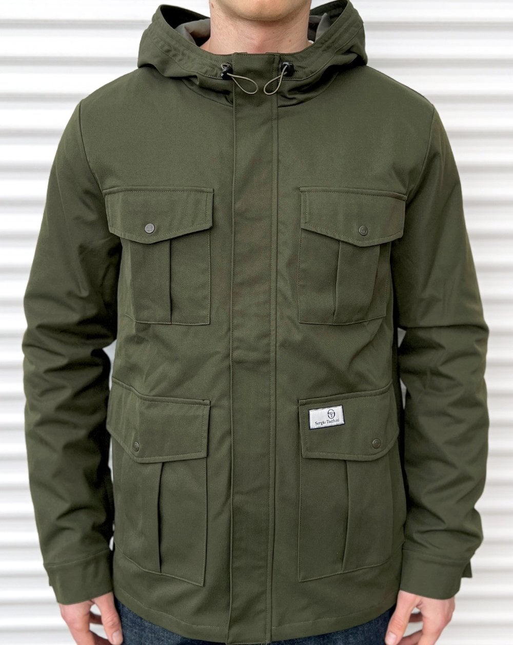 Sergio Tacchini 4-Pocket-Jacke Dunkeloliv