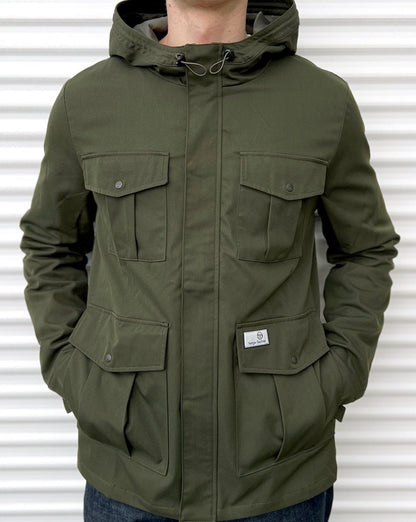 Sergio Tacchini 4-Pocket-Jacke Dunkeloliv