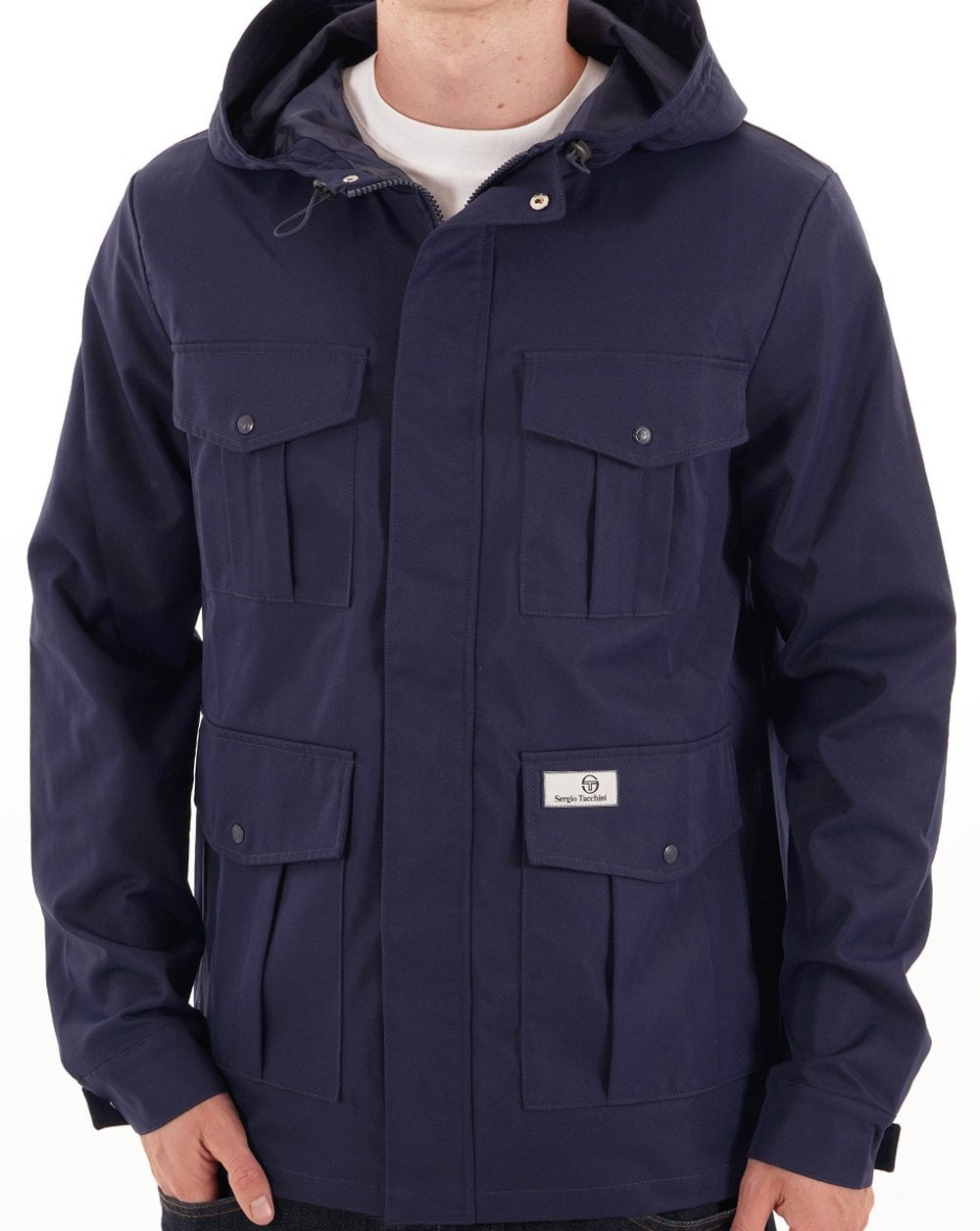 Sergio Tacchini 4-Pocket-Jacke Marineblau