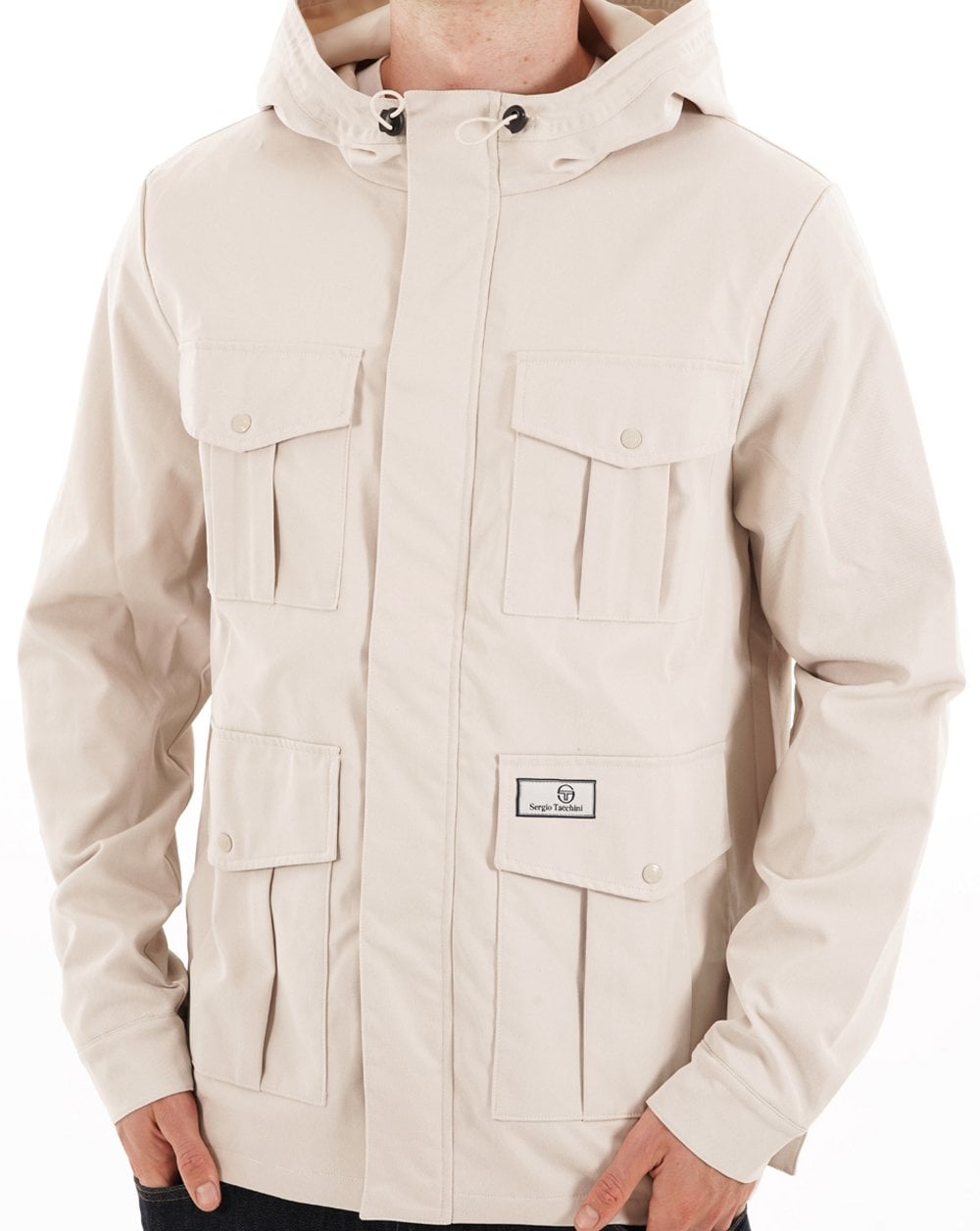 Sergio Tacchini 4-Pocket-Jacke Haferflocken