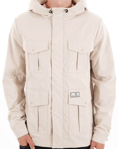 Sergio Tacchini 4-Pocket-Jacke Haferflocken