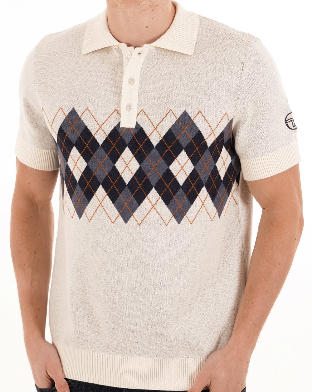 Sergio Tacchini Carezza Knitted Polo Gardenia