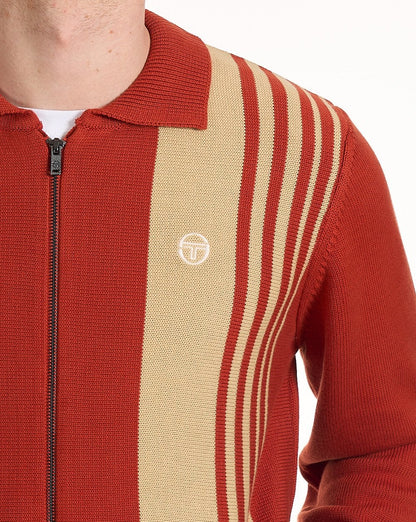 Sergio Tacchini Cipri Zip Cardigan Gebranntes Orange/Sand