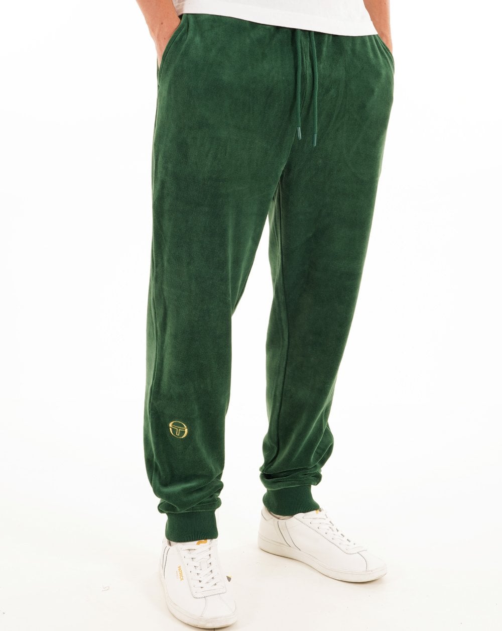 Sergio Tacchini Klassische Velours-Trainingshose Grün
