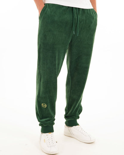 Sergio Tacchini Klassische Velours-Trainingshose Grün