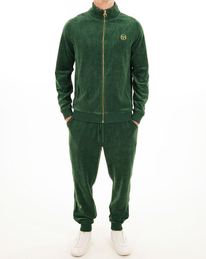Sergio Tacchini Klassische Velours-Trainingshose Grün