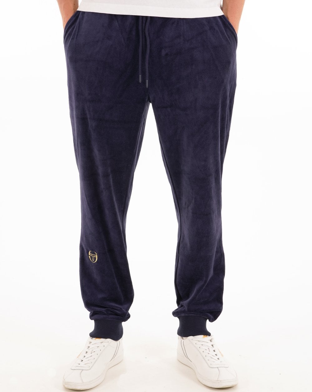 Sergio Tacchini Klassische Velours-Trainingshose Marineblau