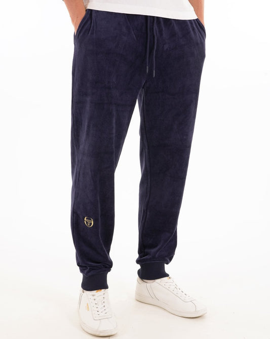 Sergio Tacchini Sergio Tacchini Klassische Velours-Trainingshose Marineblau