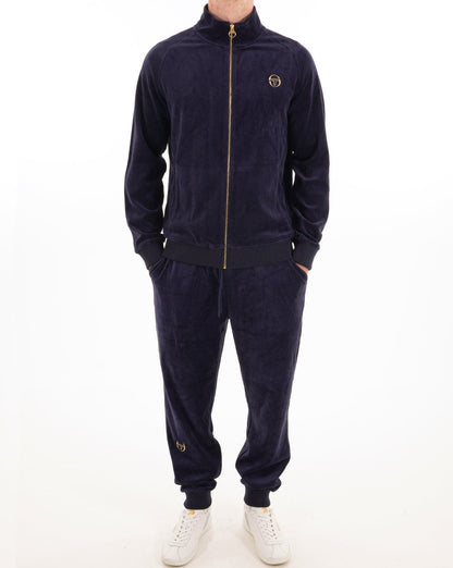 Sergio Tacchini Klassische Velours-Trainingshose Marineblau