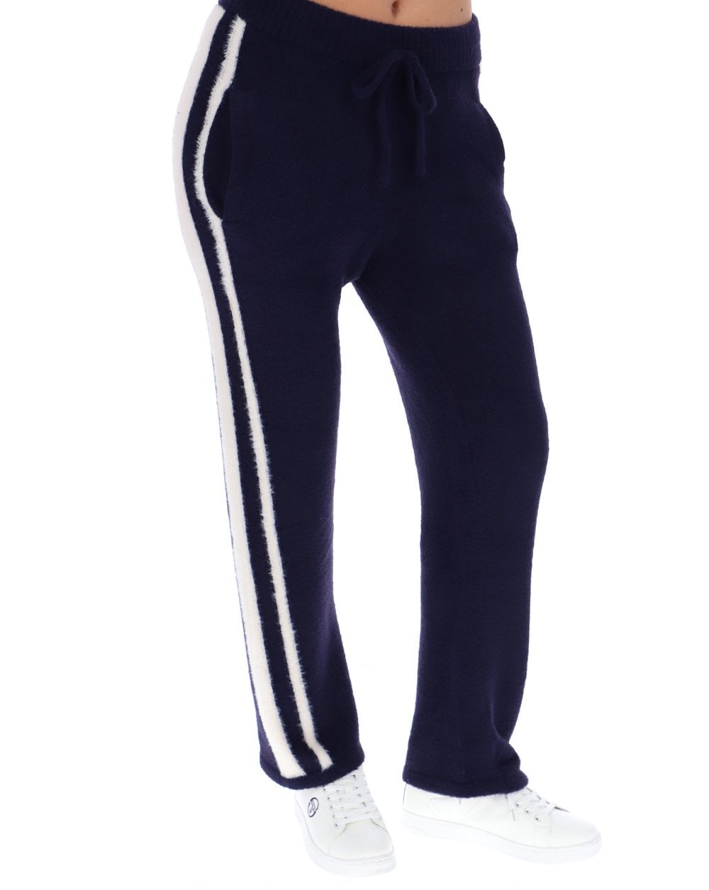 Sergio Tacchini Donatella Track Pants Navy Blue/Gardenia