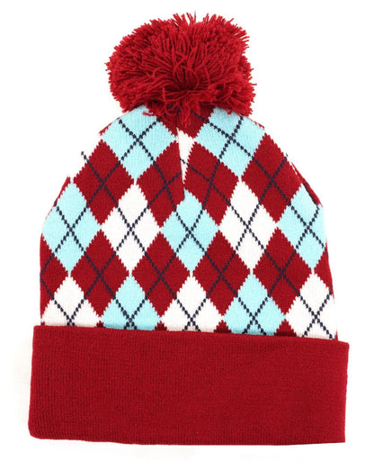 Sergio Tacchini Hamilton Bobble Beanie Rhubarb