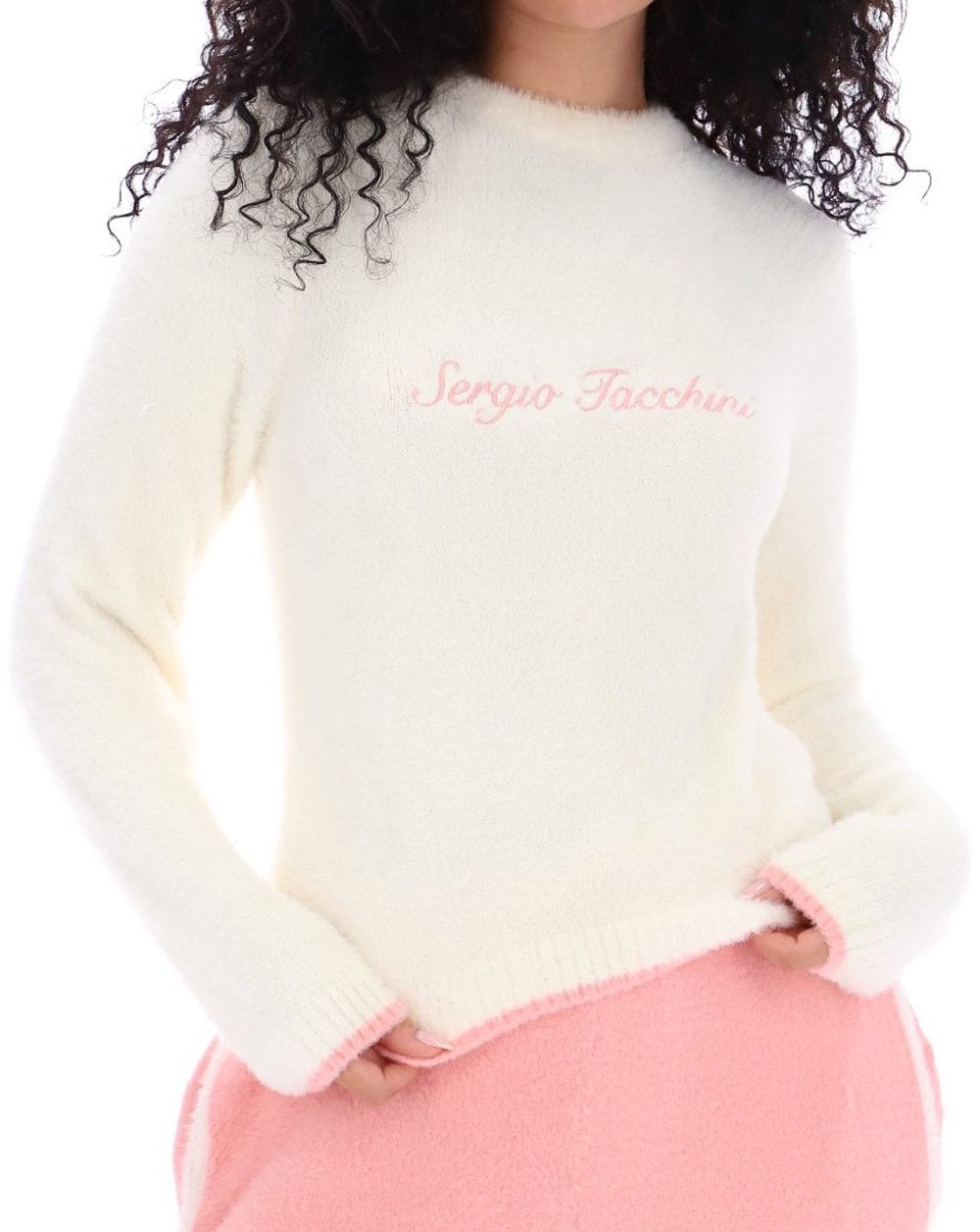 Sergio Tacchini Helena Brushed Crew Jumper Gardenia