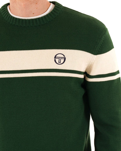Sergio Tacchini Masters Crew Strick Grün 