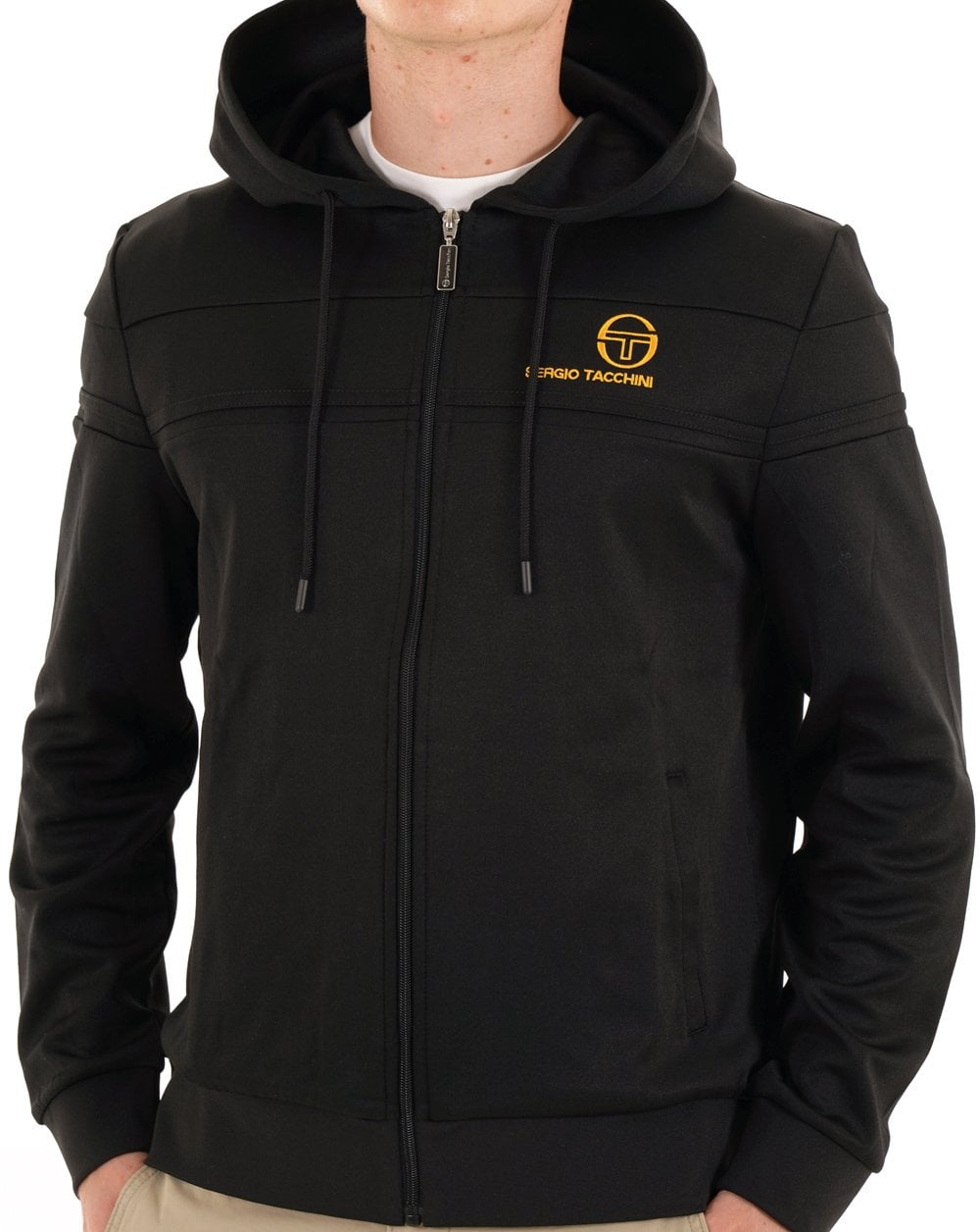 Sergio Tacchini Masters Hood Schwarz Gold