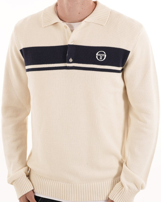 Sergio Tacchini Sergio Tacchini Masters Langarm-Strickpolo Gardenia