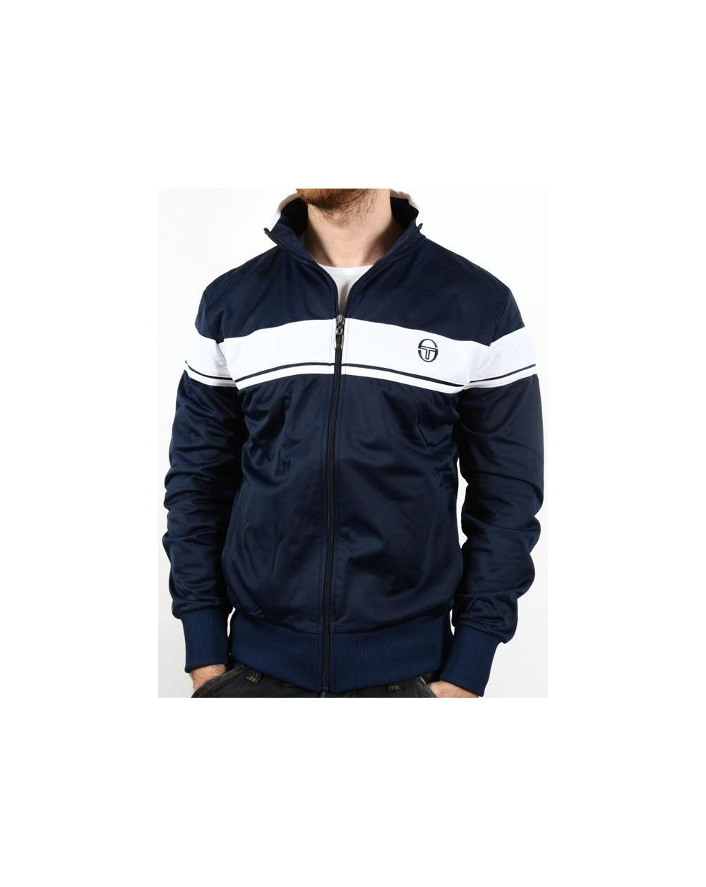 Sergio Tacchini Masters Mcenroe Track Top Navy/white