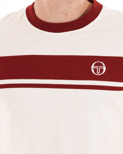 Sergio Tacchini Masters T-Shirt Gardenia Tiefrot