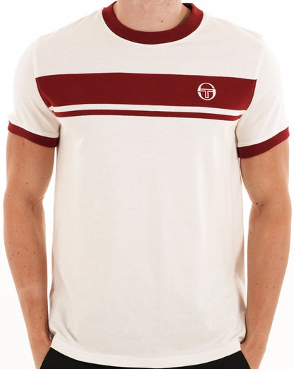 Sergio Tacchini Masters T-Shirt Gardenia Tiefrot