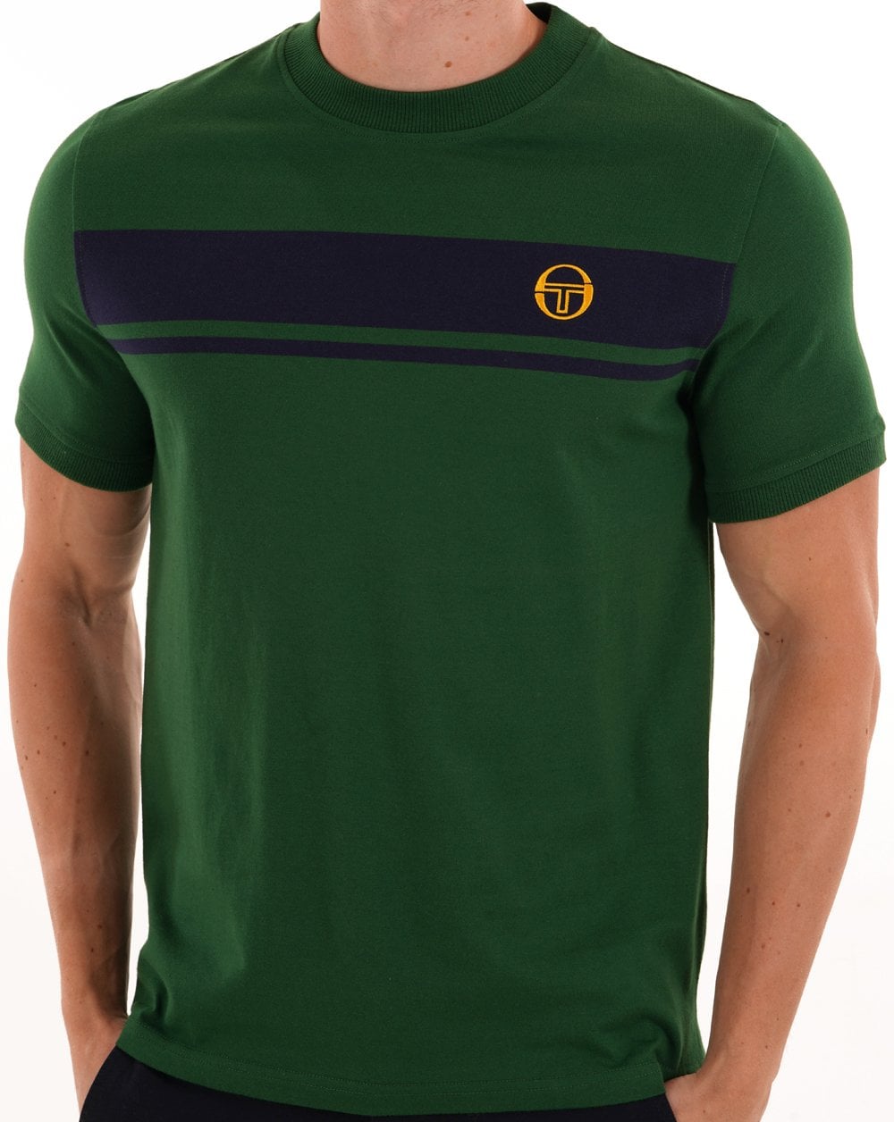 Sergio Tacchini Masters T-Shirt Grün Marineblau