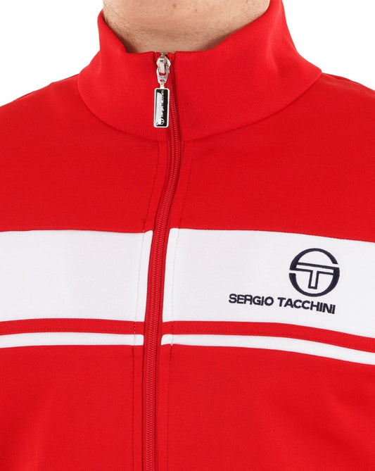 Sergio Tacchini Sergio Tacchini Masters Trainingsjacke Dunkelrot/Weiß
