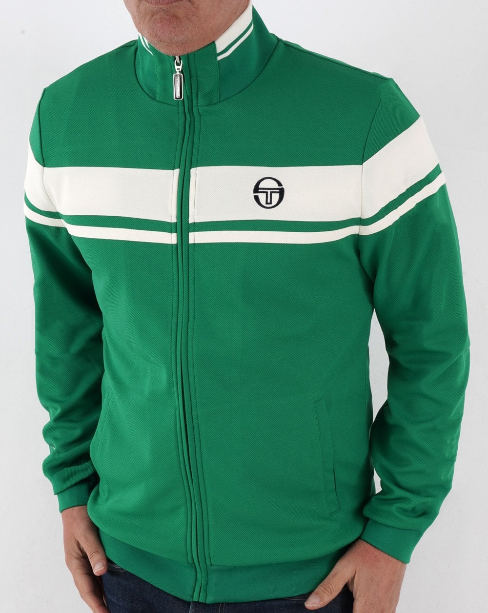 Sergio Tacchini Masters Trainingsjacke Grün/Weiß