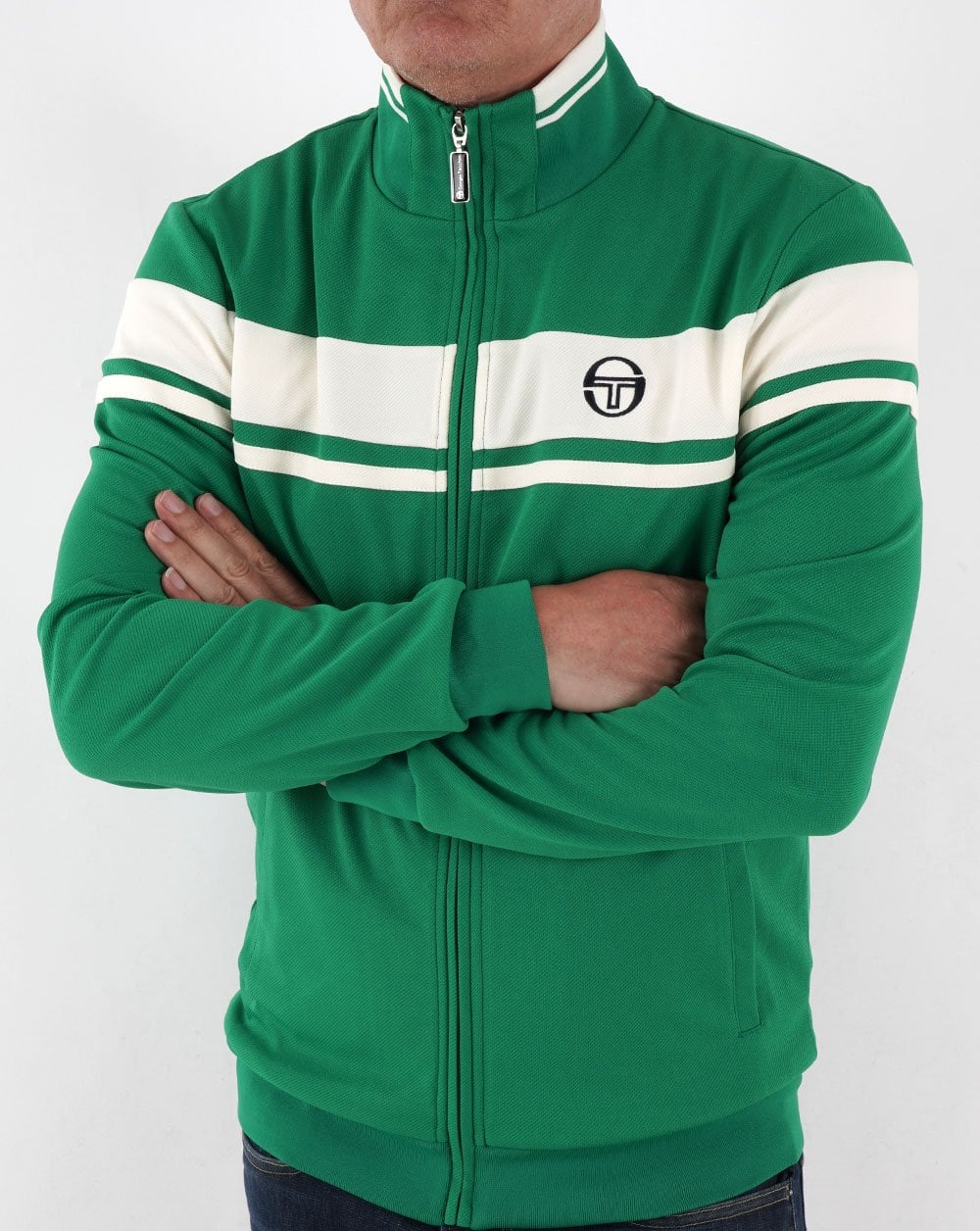 Sergio Tacchini Masters Trainingsjacke Grün/Weiß