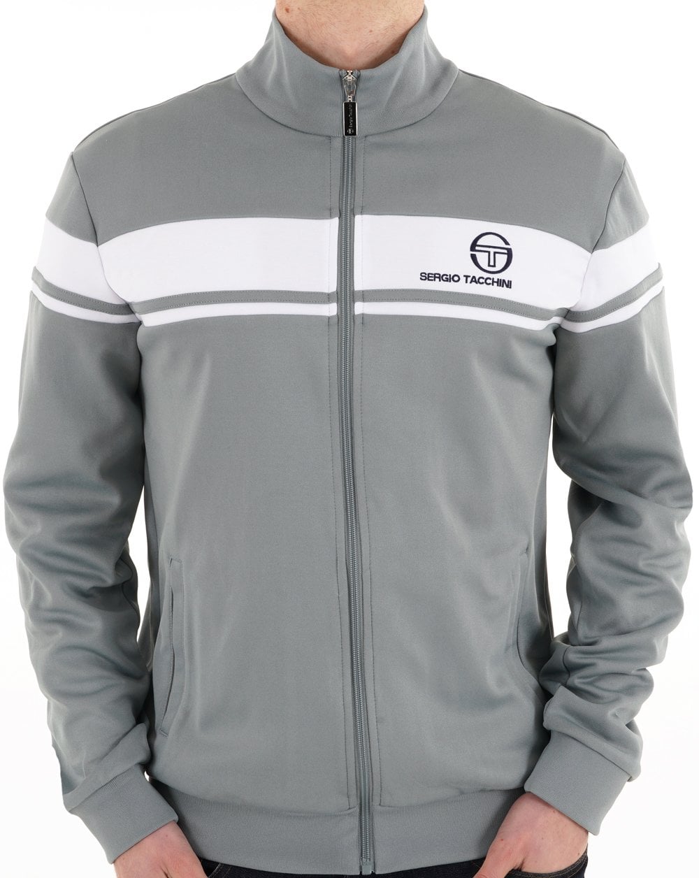 Sergio Tacchini Masters Track Top Lead/White