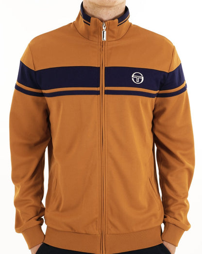 Sergio Tacchini Masters Track Top Kürbis/Marineblau