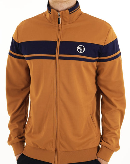 Sergio Tacchini Masters Track Top Kürbis/Marineblau