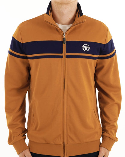 Sergio Tacchini Masters Track Top Kürbis/Marineblau