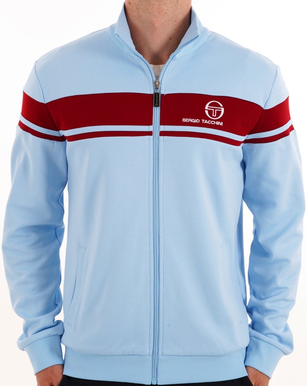 Sergio Tacchini Masters Track Top Sky / Claret