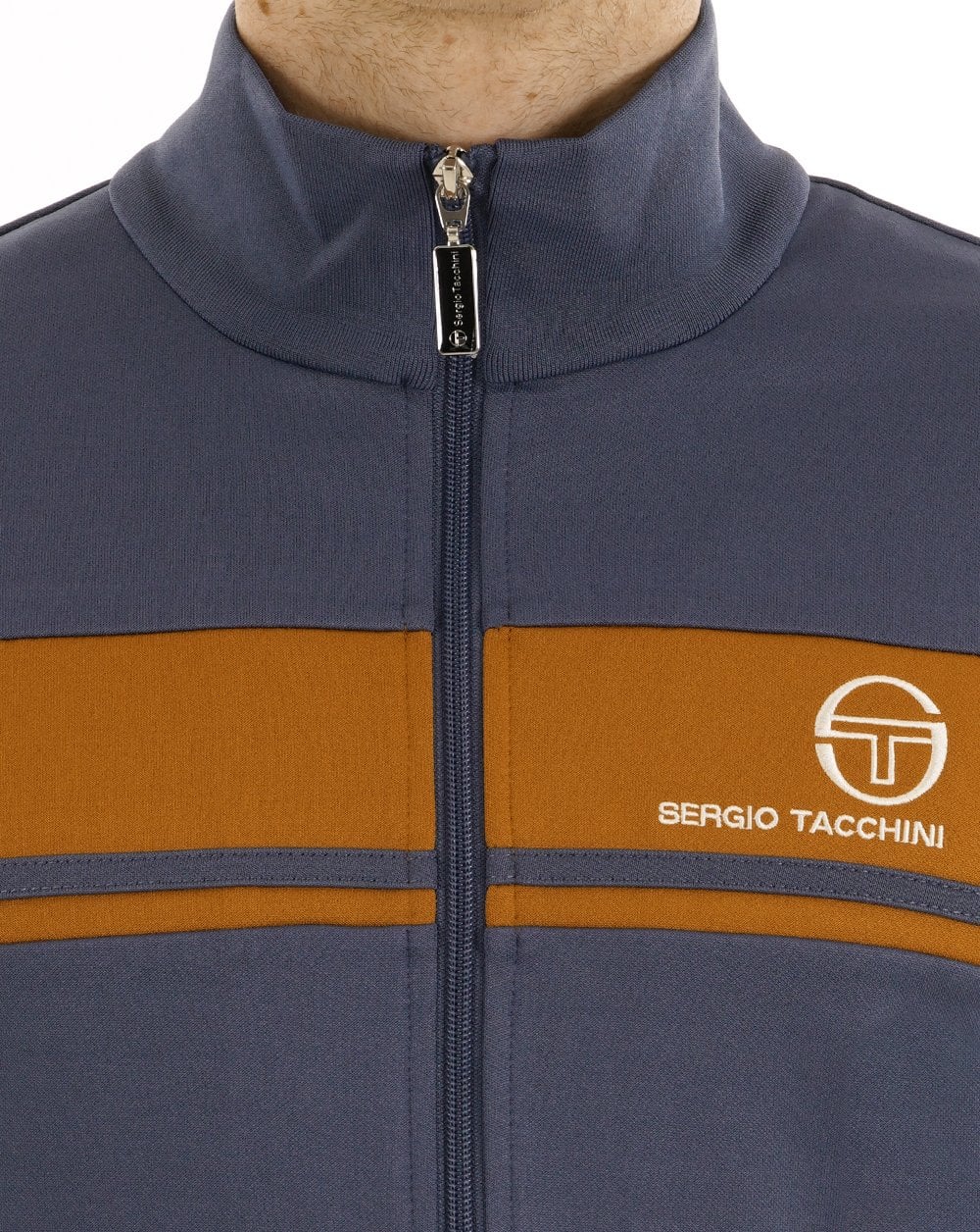 Sergio Tacchini Masters Track Top Vintage Indigo / Spice