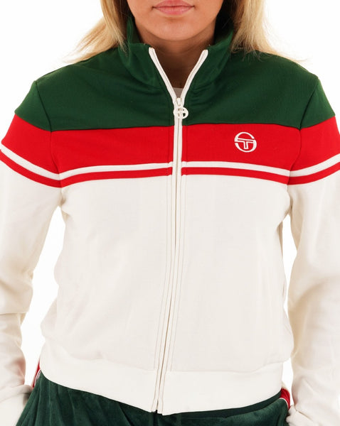 Sergio Tacchini Miss Damarin Track Top Green Red /Gardenia