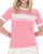 Sergio Tacchini Miss Masters Fitted Tee Pink/Gardenia