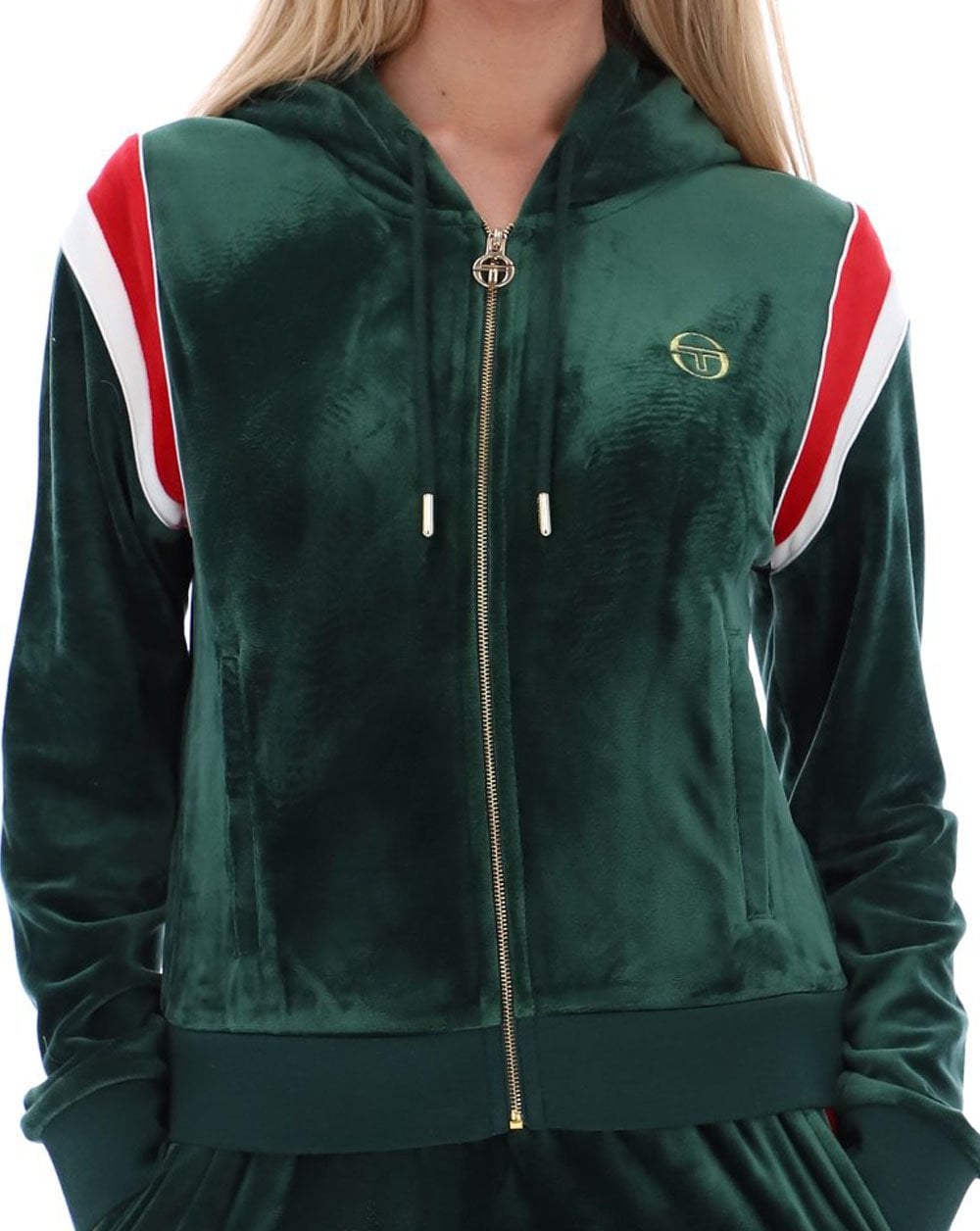 Sergio Tacchini Nadia Velour Hoody Eden