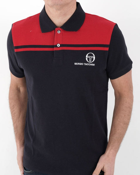 Sergio Tacchini New Young Line Polo Shirt Navy/Red