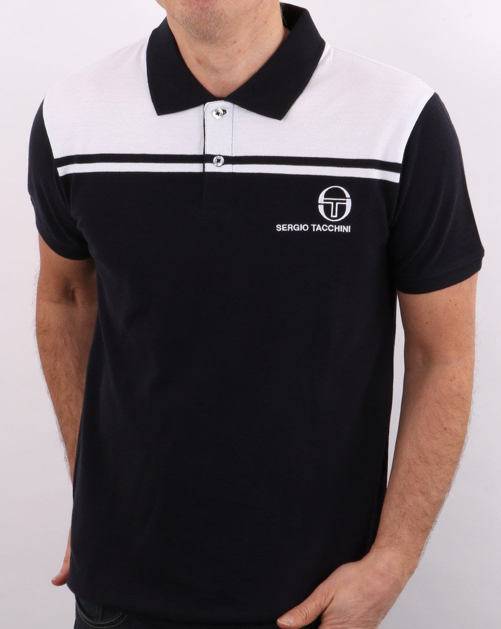 Sergio Tacchini New Young Line Polo Shirt Navy/White